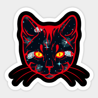 Space cat. Sticker